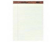 The Legal Pad Ruled Perforated Pads 8 1 2 x 11 3 4 Green Tint 50 Sheets