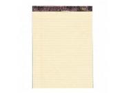 Docket Ruled Perforated Pads 8 1 2 x 14 Canary 50 Sheets Dozen