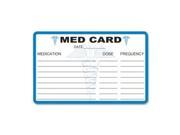Medical Information Cards 6 7 8x6 7 8 x2 1 4 25 PK Oth