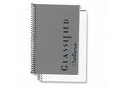 Classified Colors Notebook Graphite Cover 5 1 2 x 8 1 2 White 100 Sheets