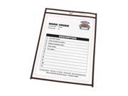 C Line Products Inc. CLI46046 Shop Ticket Holder Stitched 4in.x6in. Clear Vinyl