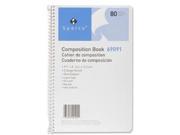 Composition Book 16 lb. 80 Sheets College Ruled 9 1 2 x6 WE