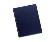 Linen Texture Binding System Covers 11 1 4 x 8 3 4 Navy 50 Pack