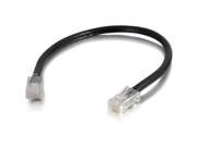Cables to Go 6 Inch Cat5e Non Booted Unshielded Network Patch Cable Black 943