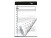 Tops Project Planning Pad With Numbered Ruled
