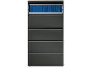 Lateral File 5 Drawer 36 x18 5 8 x67 11 16 Charcoal