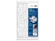 Chartpak CHA01036 Vinyl Numbers Letters 1in. White