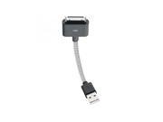 iEssentials IE FCS IPHONE 4in. Tangle Free iPod iPhone iPad USB 2.0 Cable