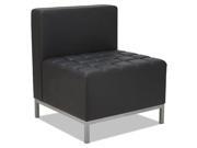 Alera QUB Series Armless L Sectional 26 3 8 x 26 3 8 x 30 1 2 Black