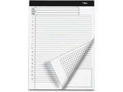 Docket Gold Planning Pad Ruled 8 1 2 x 11 3 4 White 40 Sheets 4 Pads Pack