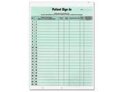 Patient Sign In Label Forms 8 1 2 x 11 5 8 125 Sheets Pack Green TAB14532