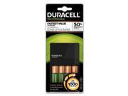 Duracell Value Charger 4 Pre Charged Rechargeable AA NiMH Batteries