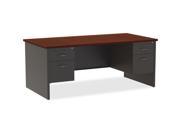 Double Pedestal Desk 36 x72 CH MH