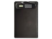Officemate International Corp OIC83336 Plastic Clipboard w Calculator Dual Battery 9in.x13 .75in. Black