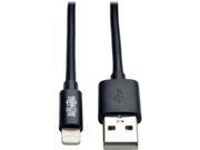 Tripp Lite M100010BK Black USB Sync Charge Cable with Lightning Connector