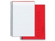 Classified Colors Notebook Red Cover 5 1 2 x 8 1 2 White 100 Sheets