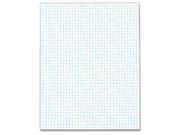 Quadrille Pads 4 Squares Inch 8 1 2 x 11 White 50 Sheets
