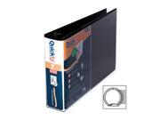 Davis 95031L QuickFit 9500 Deluxe View Binder 8.50 Width x 14 Length Sheet Size 400 Sheet Capacity 2 Pockets Black 1 Each