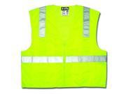 Luminator Safety Vest Lime Green w Stripe 3X Large CL2LCX3