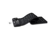 Adesso WKB 2200UB 2.4GHz RF wireless Antimicrobial Waterproof Compact flexible keyboard 0.43 x 15.00 x 4.82 Black