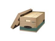 Fellowes Mfg. Co. FEL1270201 Stor File Box w Lid Legal 15in.x24in.x10in. 12 CT KFT GN