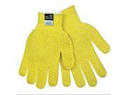 MCR Safety 9370L Uncoated Cut Resistant Gloves ANSI ISEA Cut Level 2 Kevlar Lining Yellow L PR 1