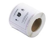 LabelMaster L435 Hazmat Self Adhesive Shipping Label 5 7 8 X 5 1 4 Caution 500 Roll