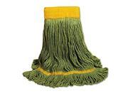 EcoMop Looped End Mop Head Recycled Fibers Large Size Green