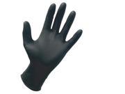 SAS Safety 66532 DERMA PRO Black Nitrile Gloves Medium