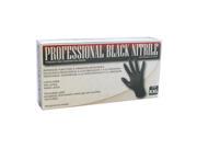 SAS Safety 66543 Professional Black Nitrile Gloves Large