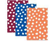 Stylish Notebook 8 1 2 x5 1 2 50 Shts 3 PK Dots Ast