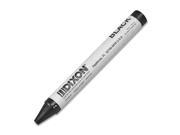 Dixon Ticonderoga 05005 Long Lasting Marking Crayon 5 x 0.56 Crayon Size Black Wax 12 Dozen