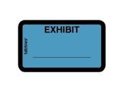 Tabbies Tabbies Color coded Exhibit Labels 1.62 Width x 1 Length 252 Pack Blue