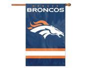 Party Animal Inc. AFDB Applique Banner Flag Broncos