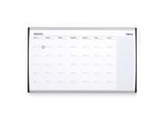Quartet ARCCP3018 Magnetic Dry Erase Calendar  Painted Steel  18 x 30  White/Aluminum Frame