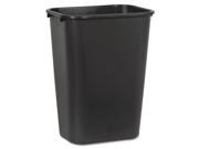 Boardwalk Soft-Sided Wastebasket, 41 qt, Plastic, Black 2 units 