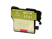 Compatible Magenta Inkjet Cartridge for Brother LC61M DCP 165C / 385C / 585CW / J125 / MFC 250C / 255CW / 290C / 295CN / 490CW / 495CW / 5490CN / 5890CN / 5895C Compatible Magenta Inkjet Cartridge for Brother LC61M DCP 165C / 385C / 585CW / J125 / MFC 250C / 255CW / 290C / 295CN / 490CW / 495CW / 5490CN / 5890CN / 5895C