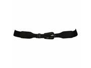 Black Thin Cinch Belt With Small Buckle