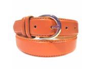 Orange Classic Leather Belt