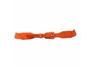 Orange Thin Cinch Belt With Small Buckle