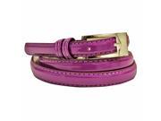 Purple Patent Leather Thin Belt