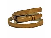 Gold Patent Leather Thin Belt