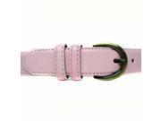 Pink Classic Leather Belt