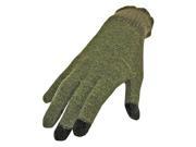 Olive Brown Heather Knit Texting Gloves