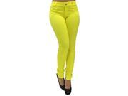 Yellow Slim Fit 5 Pocket Stretchy Jegging Pant Tights