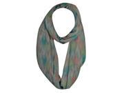 Gray Colorful Light Zigzag Ring Scarf