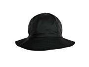 Black Reversible Bucket Style Rain Cap Hat