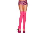 Hot Pink Ribbed Knit Thigh High Footless Leg Warmers