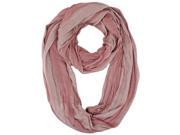 Pink Double Sided Metallic Circle Scarf