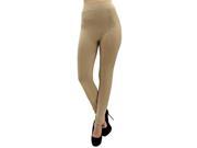 Beige Shearling Fleece Lined Heavy Thick Footless Tights